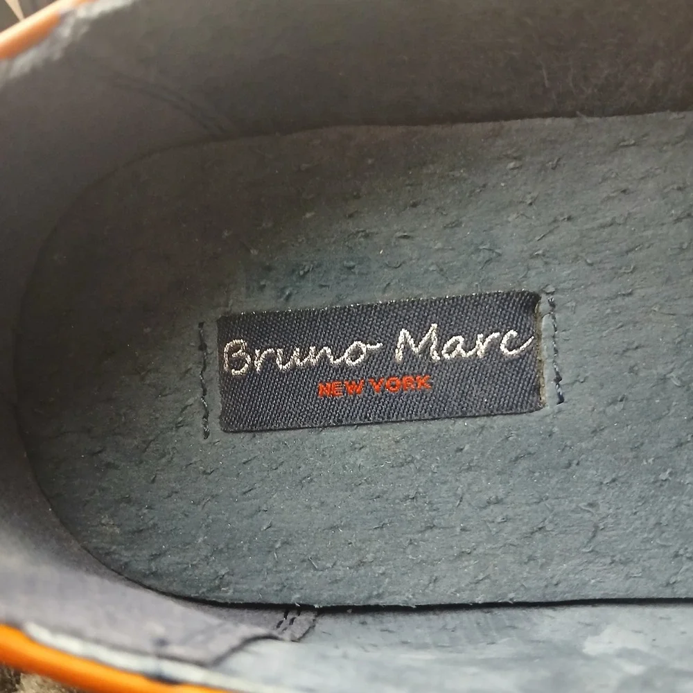 Bruno Marc Prince-K1 Oxford 5 Tan Cap Toe Brogue Dress Shoes Professional Dapper